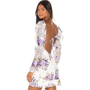For Love & Lemons White Floral Dress